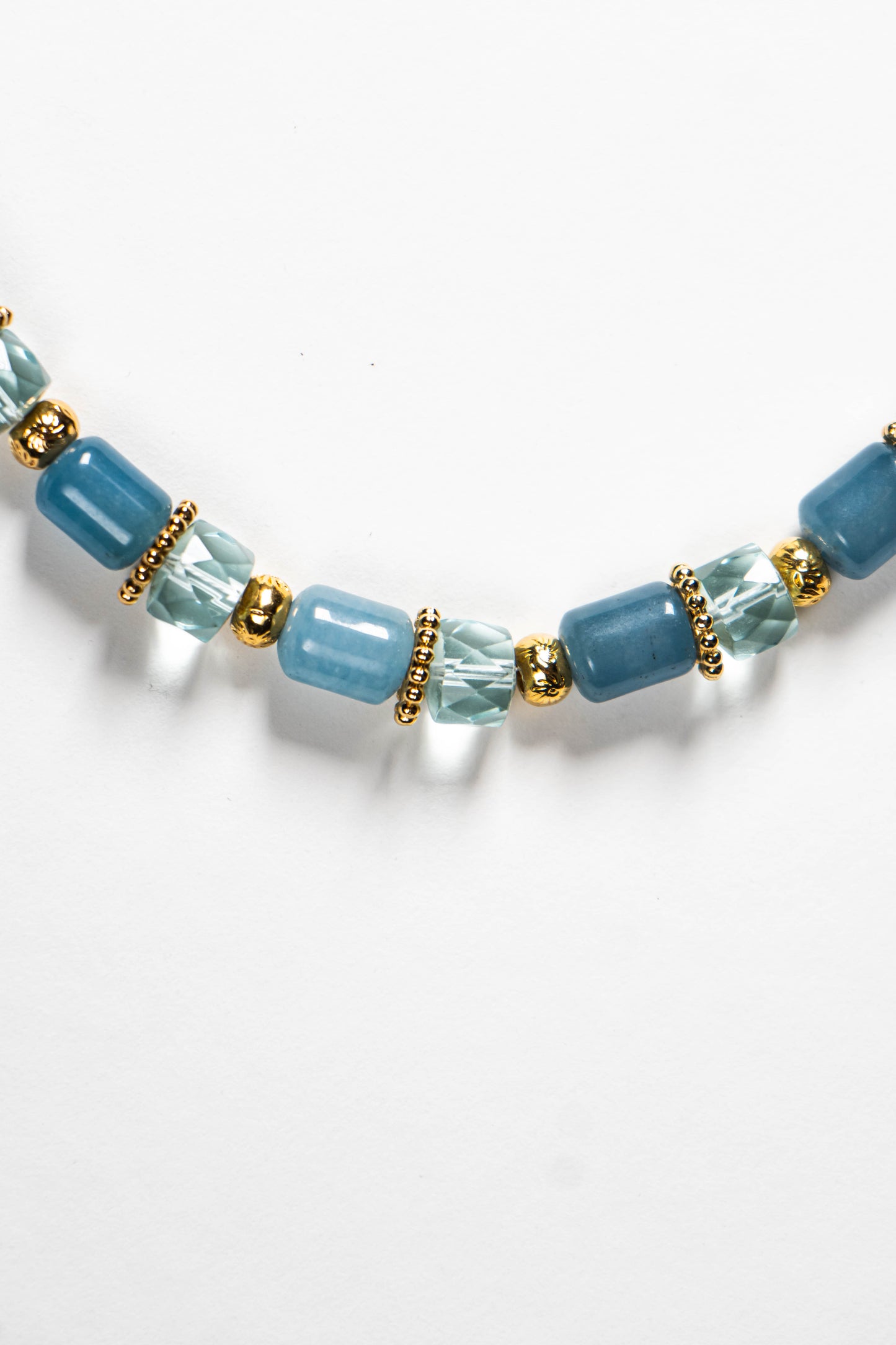 Yam agate beads necklace