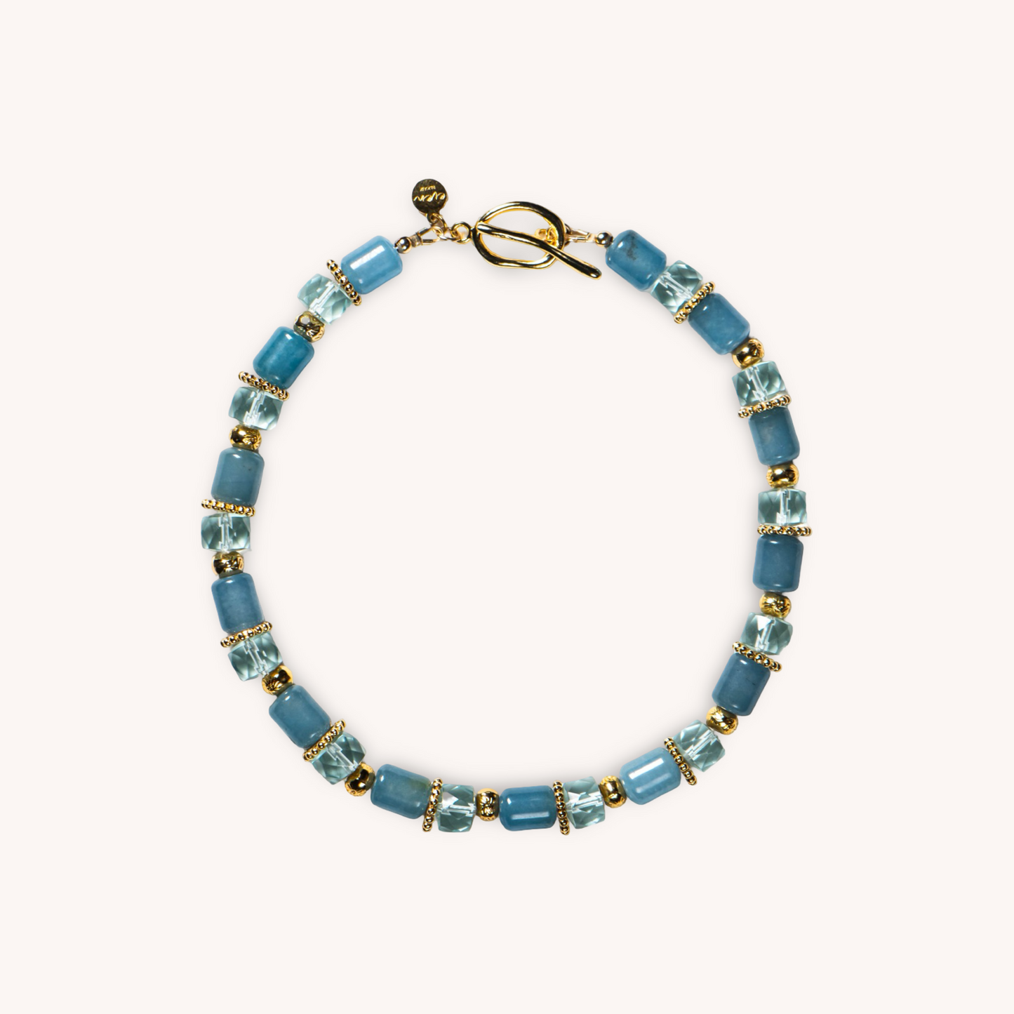 Yam agate beads necklace