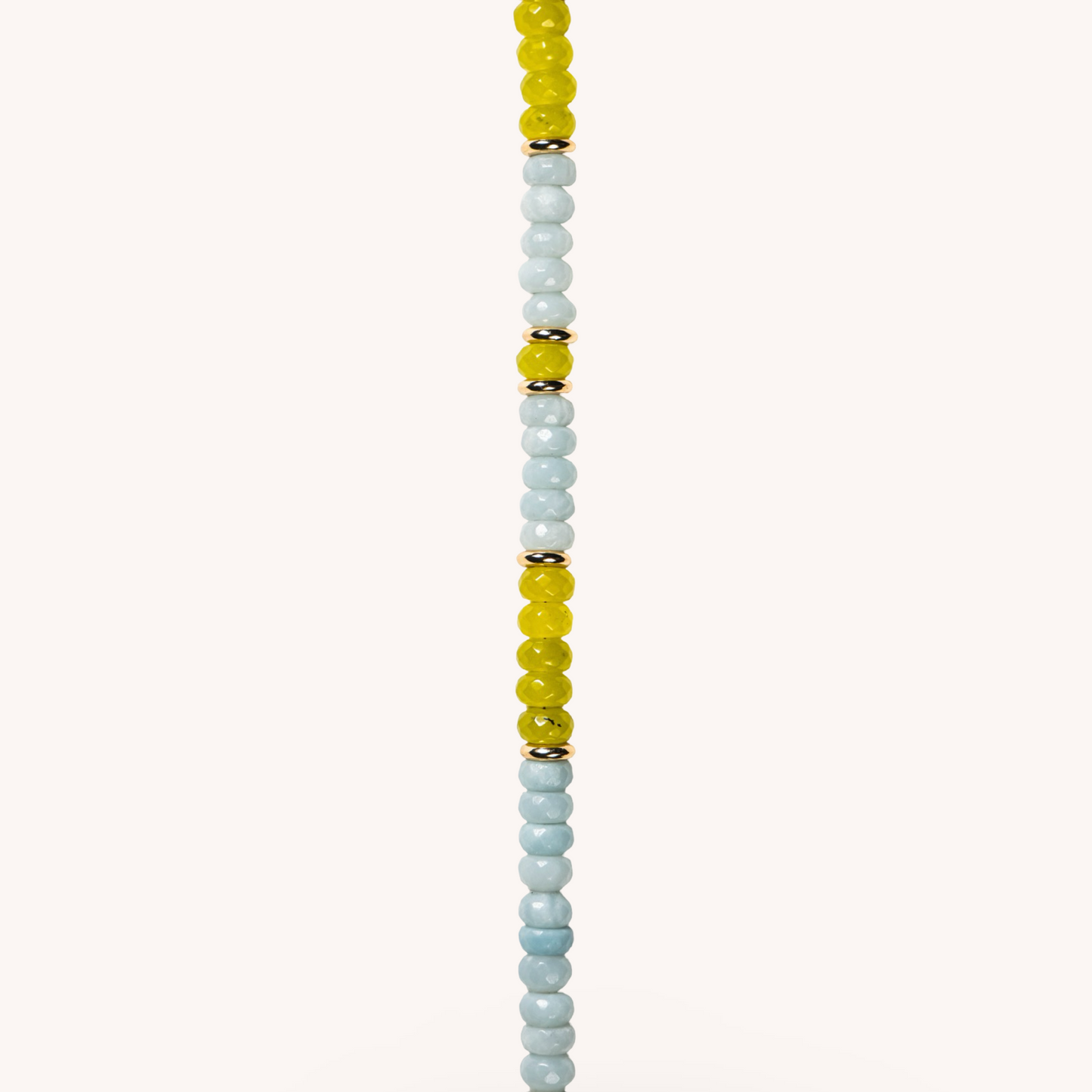 BLUE SUMMER JADE BEADS NECKLACE