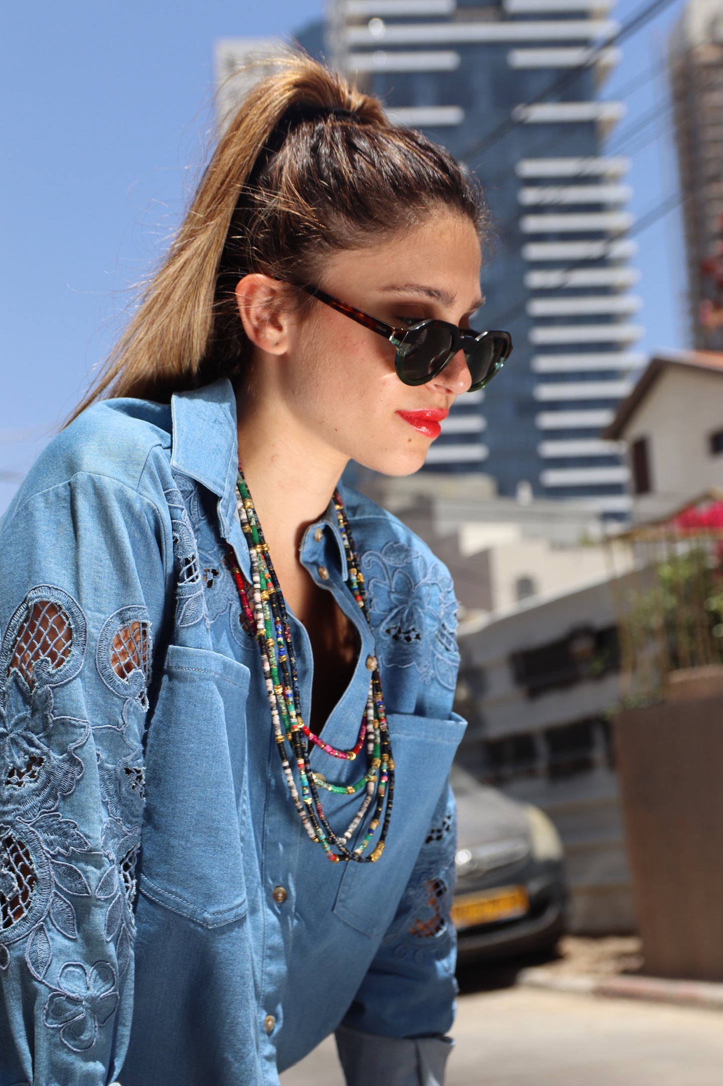 LILY colored stones necklace