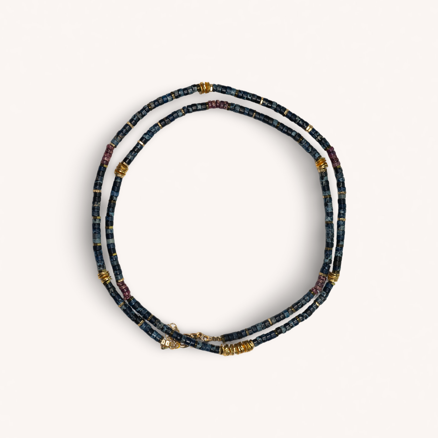 LUNA lapis lazuli stones long necklace