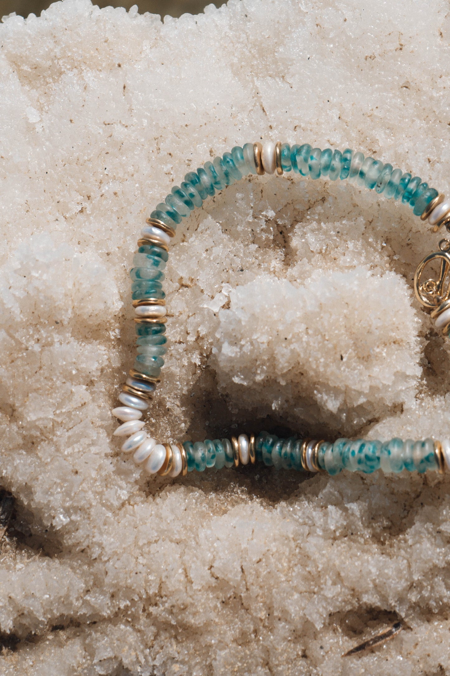 ELENA blue glass beads necklace