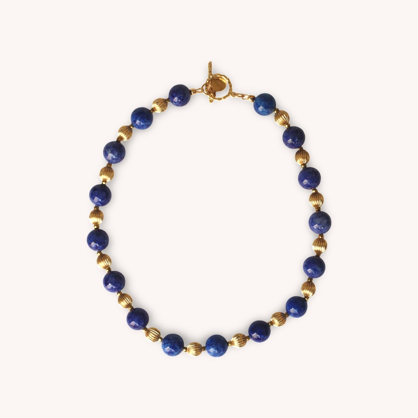 AZURA blue azurite stones and gold filled necklace