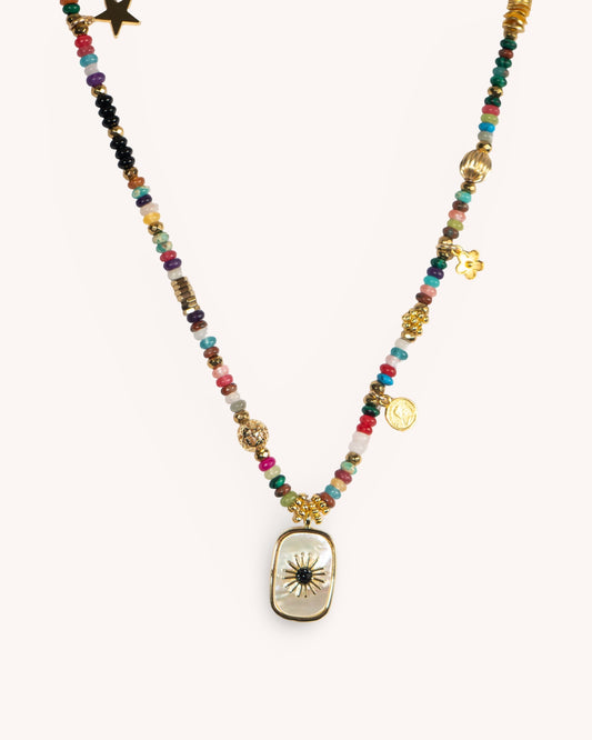 RAINBOW PENDANT NECKLACE